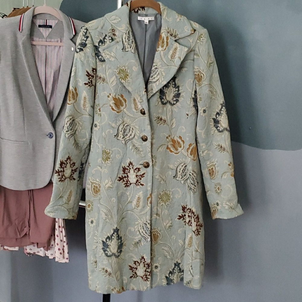 CAbi Guinevere Brocade Tapestry Jacket